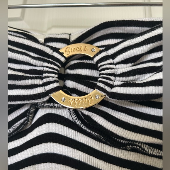 Guess Straplesss Striped Top - Picture 5 of 10